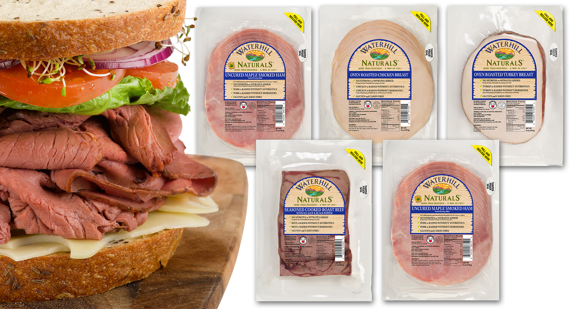 Introducing Nitrite & Nitrate Free Sliced Deli Meats from Waterhill