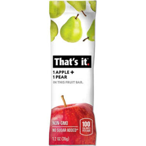 That's It. Apple and PEar Fruit Bar.