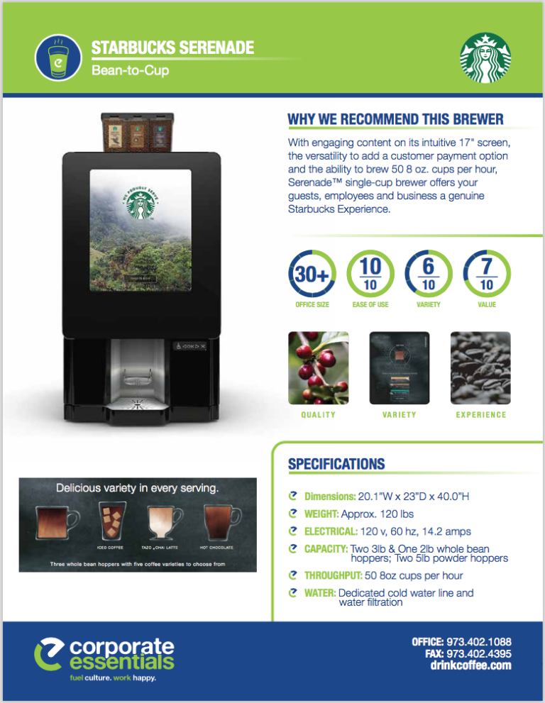 Starbucks Serenade Office Coffee Brewer | NYC & Manhattan